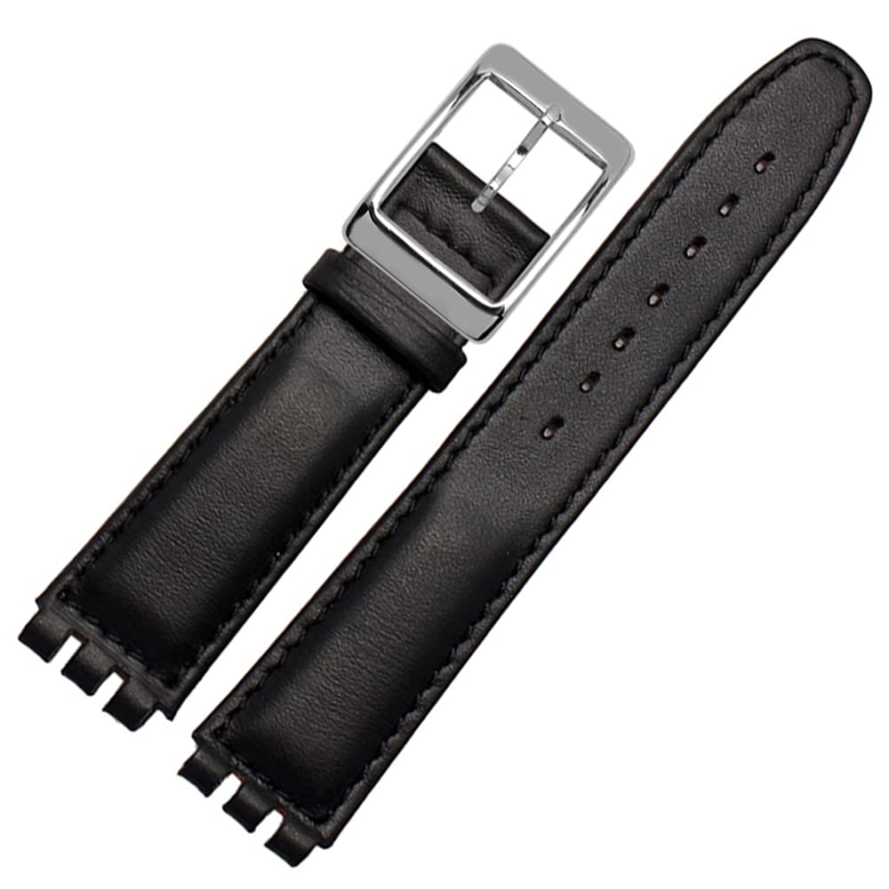 ZHUOLEI Swatch Watch Includes 3 Spring Spring Bar and Box Strap, 17mm/19mm, Black, Bars, Remover,