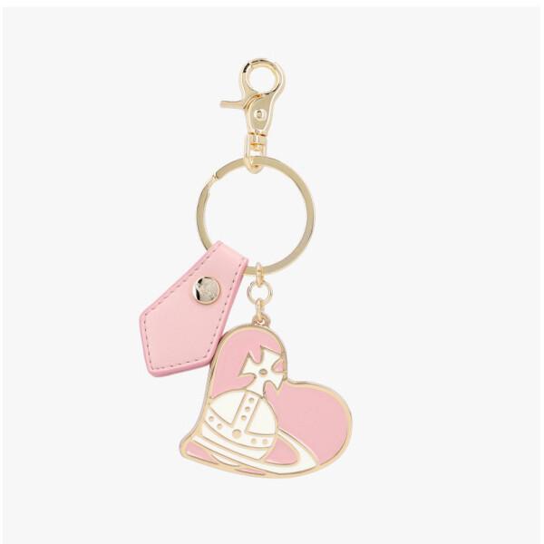 Брелок Vivienne Westwood Сердце с Орбом G405 (pink)