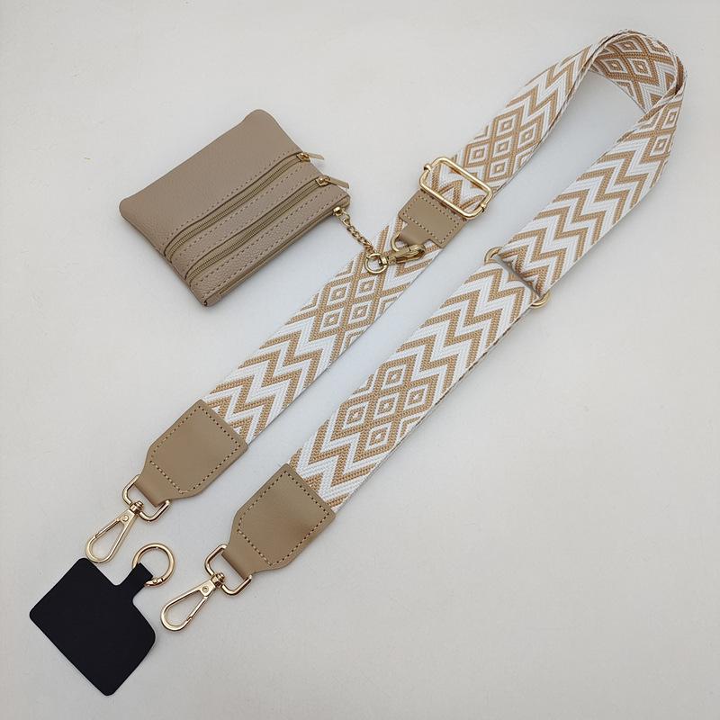 Unisex Mobile Phone Strap One Shoulder Crossbody Adjustable Removable Wrist Strap with Small Bag Lanyard Strap Bag Accessories
