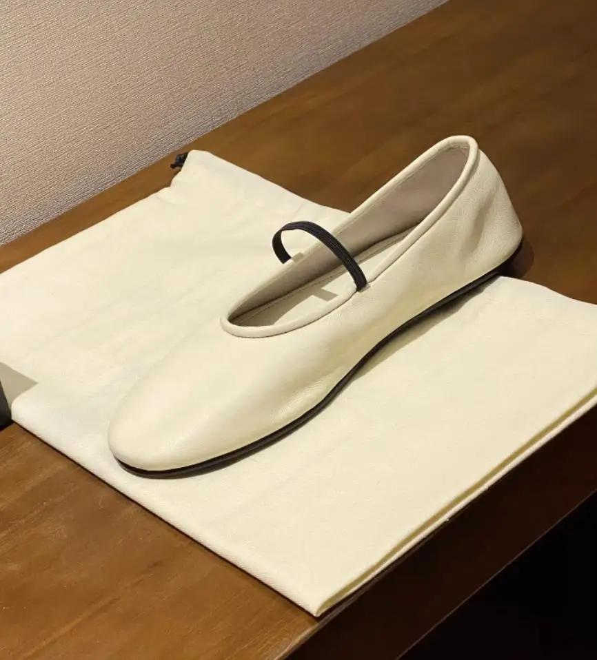 

100% кожаные балетки, роскошные дизайнерские туфли для женщин 2025, черные, высококачественные, удобные туфли-балетки Мэри Джейн для женщин 35