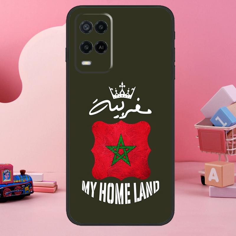 Marokko Flagge Marokkanische Hülle Für OPPO A74 A54 A94 A15 A16 A17 A57 A77 A57s A52 A72 A91 A93 A96 A5 A9 A31 A53 Hülle