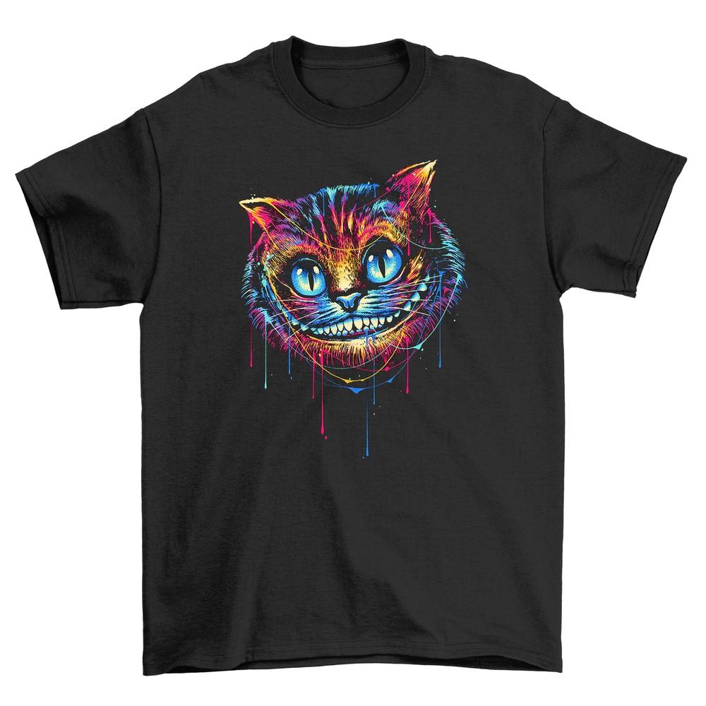 Cheshire Cat Colorful Tee - Purrfectly Funny! Unisex Print, Soft Cotton, Ideal f