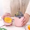 1 conjunto de material copo de suco premium mini faça você mesmo espremedor de frutas manual cítrico laranja tampa prensa rotativa antiderrapante alargador para limão lima gra
