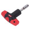 T Handle Wrench Fixed Torsion Chrome Vanadium Steel 14in Hex Socket Tool for Repair 2.5Nm