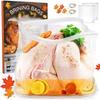 Turkey Brine Bags, 22" x 26", 2 Pack, Bring Bag For Turkeys Can Holds Up 35lb, Brine Bag For Turkey With 2 Removable Zipper Assist Clips And Cotton
