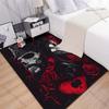 New product Skull with hat roses red Carpet for Living Room Bedroom Bedside Floor Mat Cloakroom Children Playing Mat Area Rug
