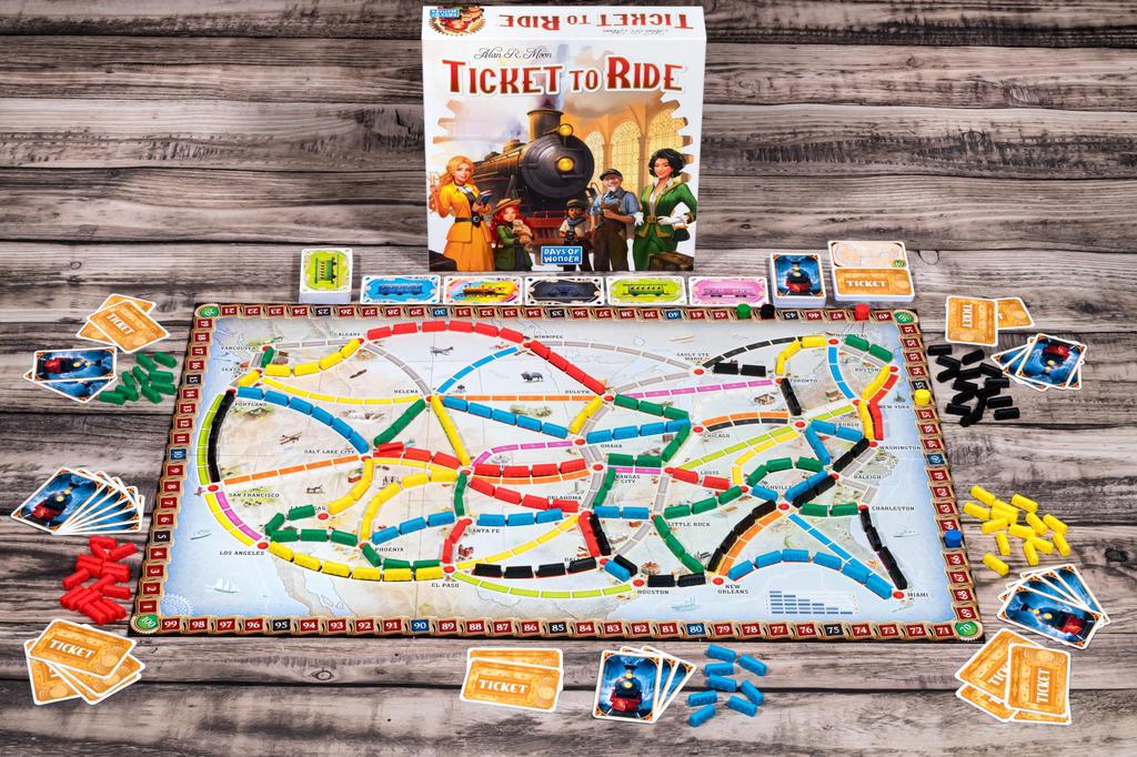 Asmodee Ticket To Ride Board Game A Train Adventure for Friends and A Strategy Game for Kids and Ages Minutes (2025 Refresh) - Cross-country Family.