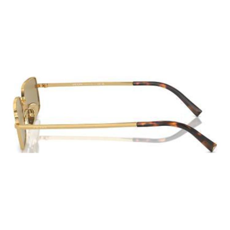 Prada Logo Metal Rectangular Sunglasses Men sunglasses Gold PRA60S5AK70G