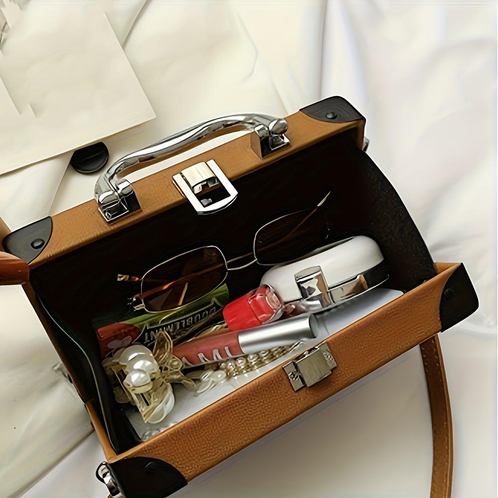 Niche Radio Design Small Shoulder Bag  Novelty Top Handle Satchel Bag For Women  Retro Outgoing Bag