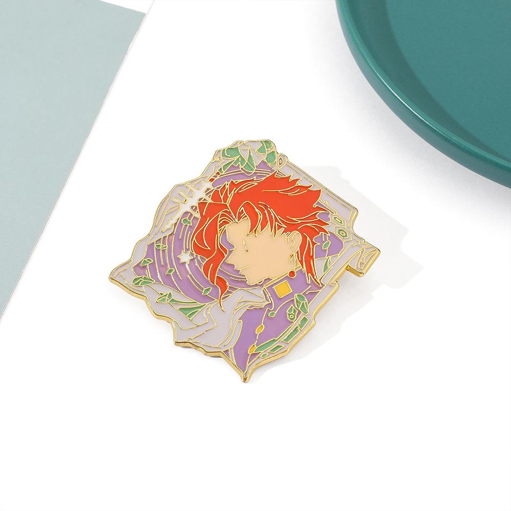 

JOJO wonderful adventure animation brooch, empty strip Seitaro two-dimensional zinc alloy badge, spot
