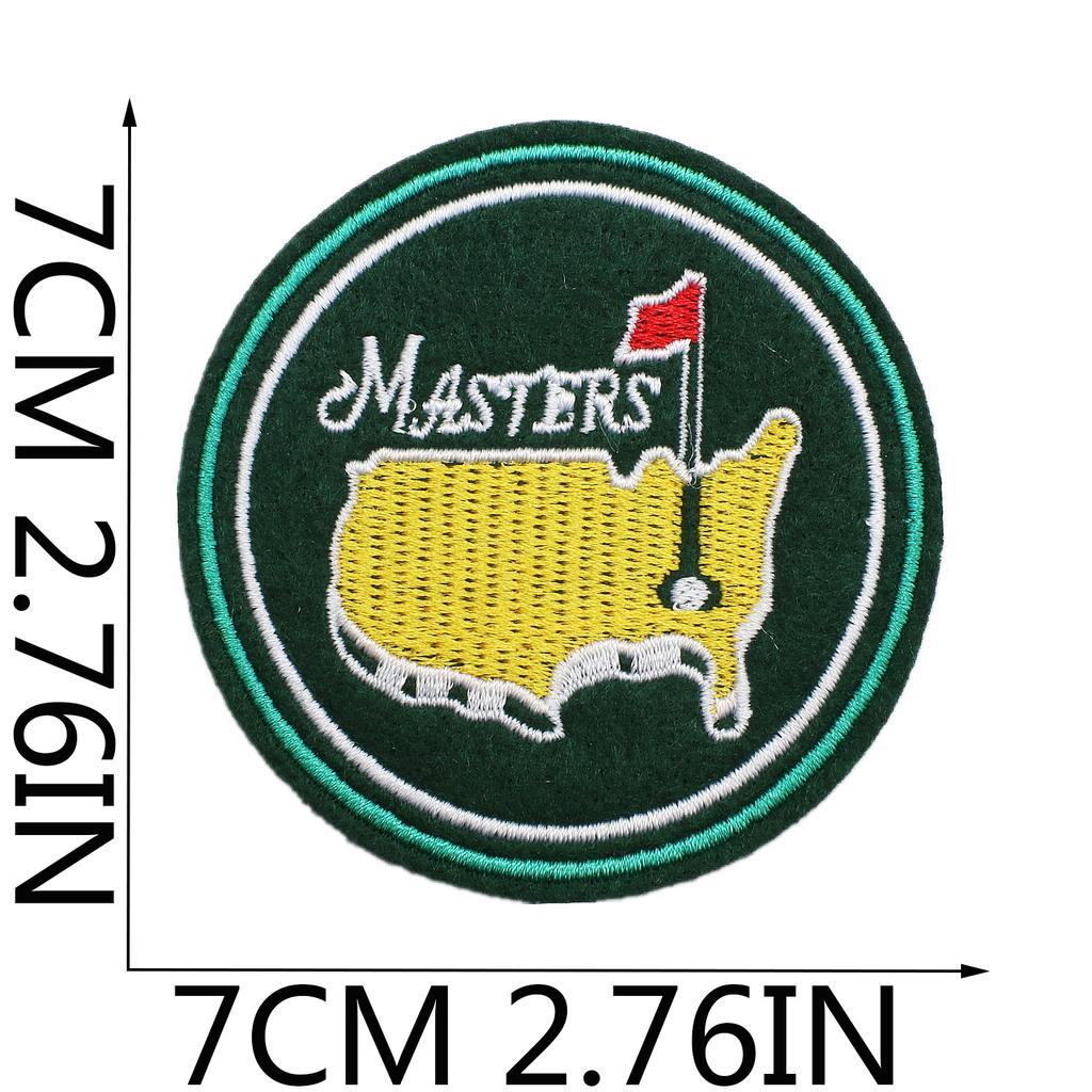 Sports Ball Embroidery Cloth Sticker Golf Patch Sticker Bag Decoration Gold Silk Embroidery Club Computer Embroidery Chapter Boy