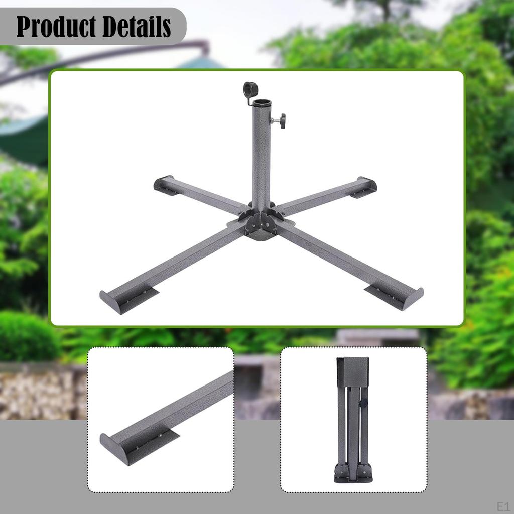 Faltbarer Terrassenschirmständer Strandfuß Langlebigkeit Multifunktionales Zubehör Sonnenschirme