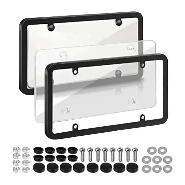 American car license plate frame, universal license plate holder, license plate bracket, screw, car modification parts