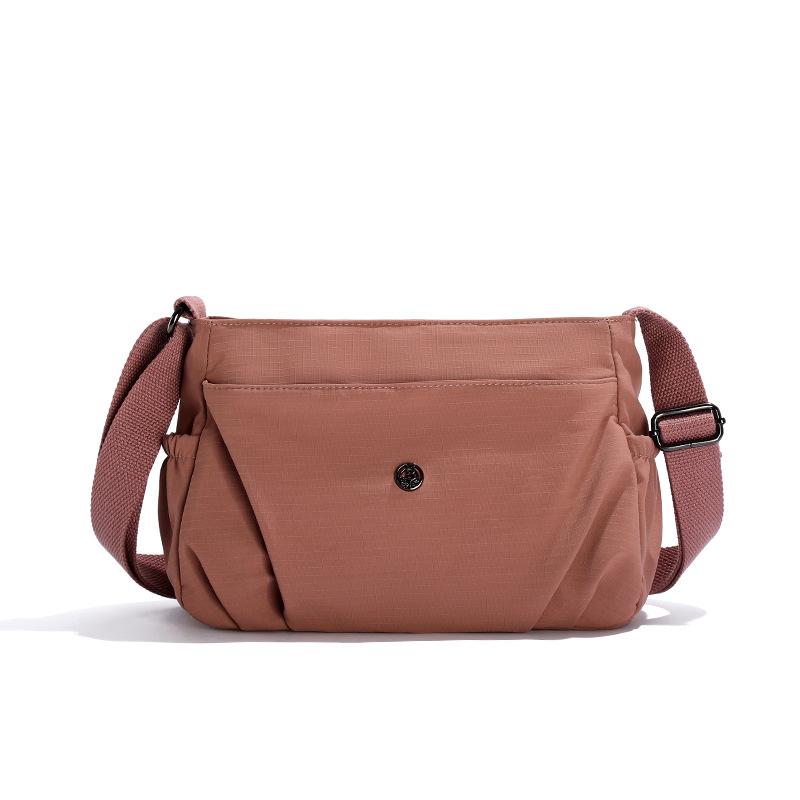 Solid Color Shoulder Bag Women's Lightweight Outdoor Small Square Bag Commuter Crossbody Bag