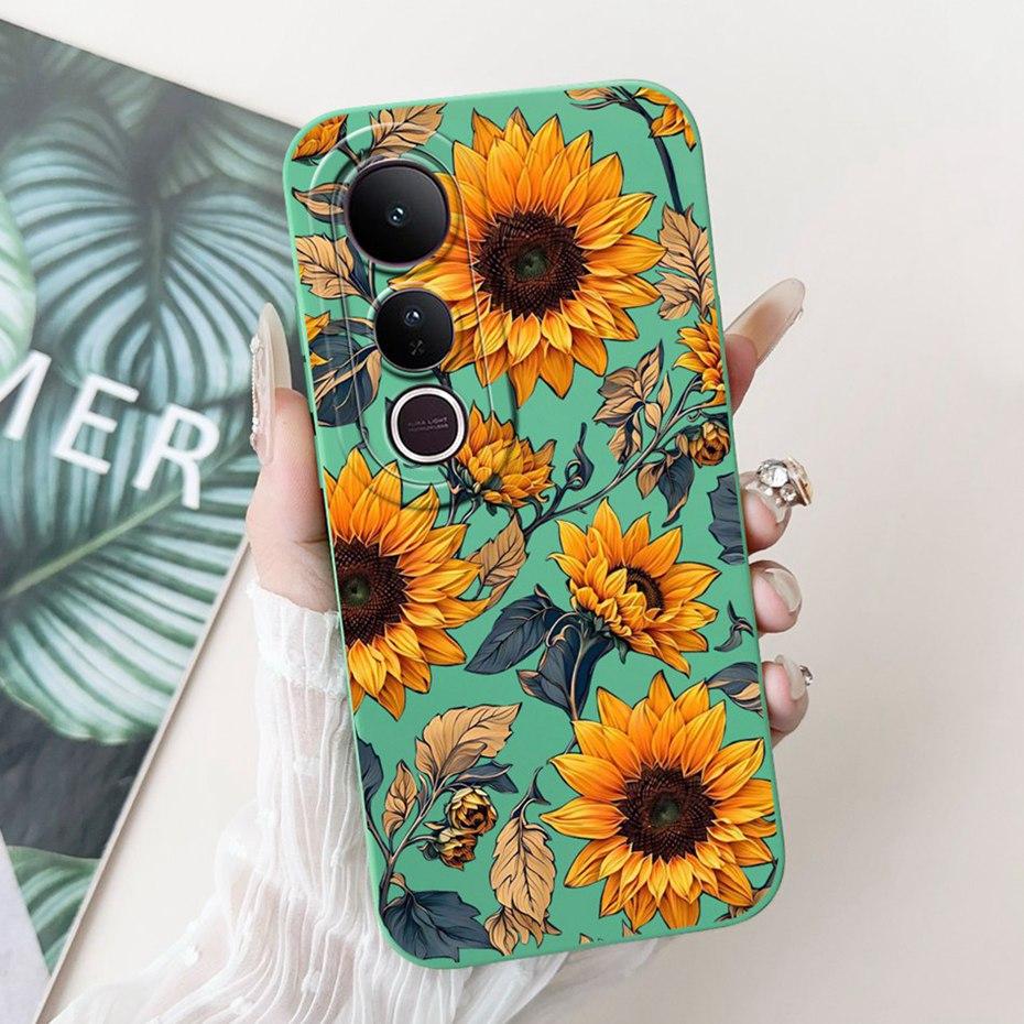 For Vivo V50 Lite V50 2025 Beautiful Butterfly Floral Phone Case For Vivo V50 V 50 V50lite 4G 5G Soft Silicone Shockproof Cases