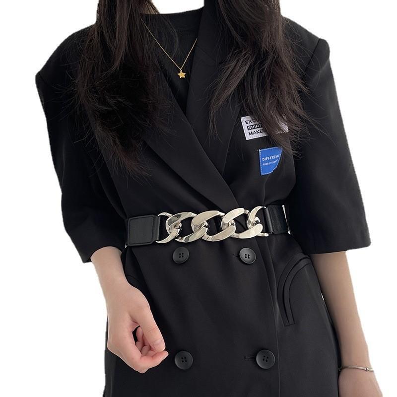 Fashionable Elastic Waist Belt For Women's Dresses And Overcoats In Trendy Shades