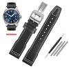 For IWC Pilots Little Prince Watch IW327004/IIW377714 Mark16/17/18 Portuguese Leather Strap 20 21mm Men Watch Band Belt Bracelet