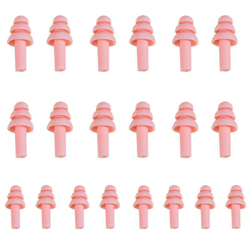 10/5/1Pairs Soft Silicone Earplugs Waterproof  Ear Plugs Reusable Sound Insulation Noise Reduction Sleeping Ear Plugs with Box