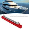 48V 150A 12 Terminal Bus Bar Power Distribution Block with Cover M6 Studs M4 Screws for Car RV Marine Boat