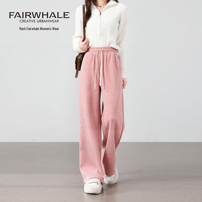 

Mark Fairwhale Women s Faux Cashmere Wide-Leg Warm Pants M