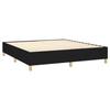 Maison Exclusive - Sommier à lattes de lit avec matelas Noir 180x200 cm Tissu