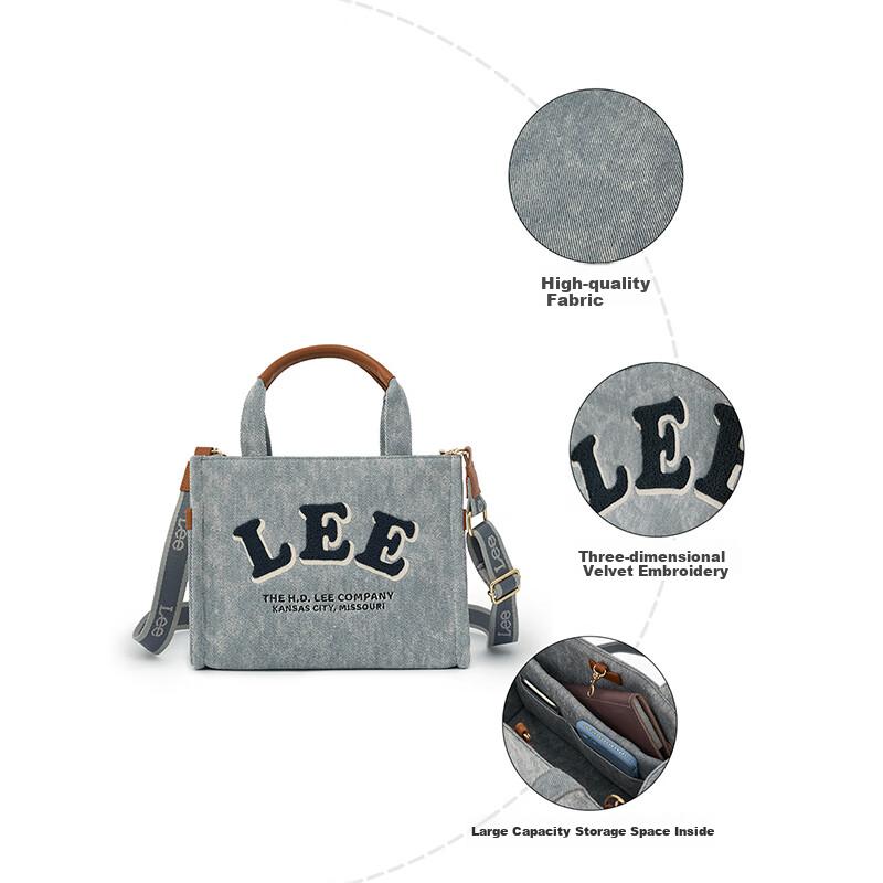 Lee Women's Handbag, Tote Bag, Crossbody Bag, Shoulder Bag, Handheld, Gray, Small Size