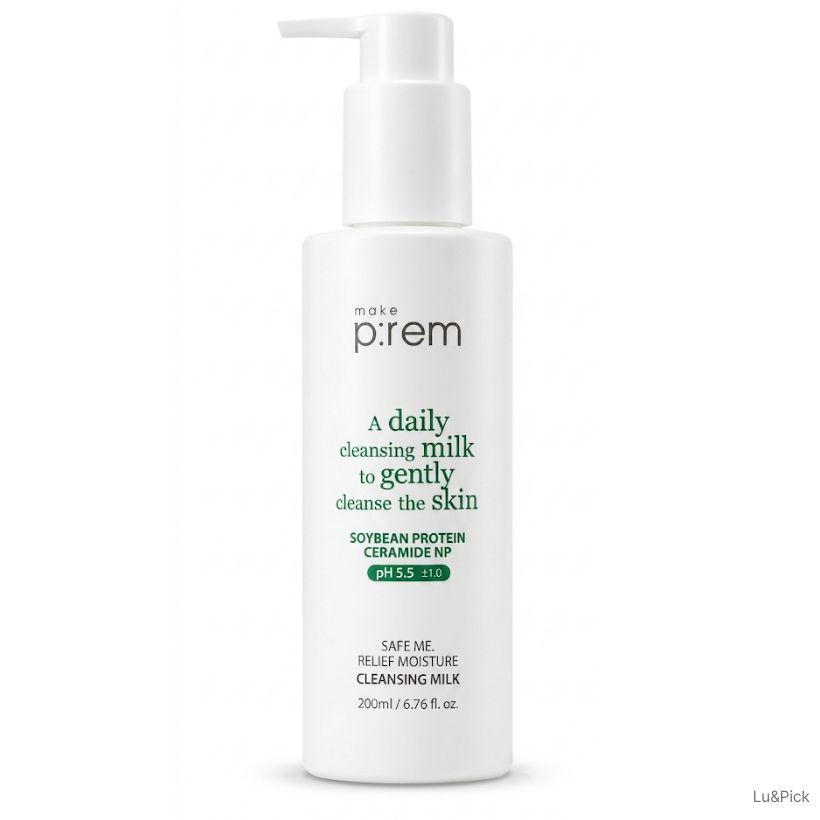 make p:rem Safe me. Relief Moisture Cleansing Milk 200ml / 500ml (+Free gift) 200ml