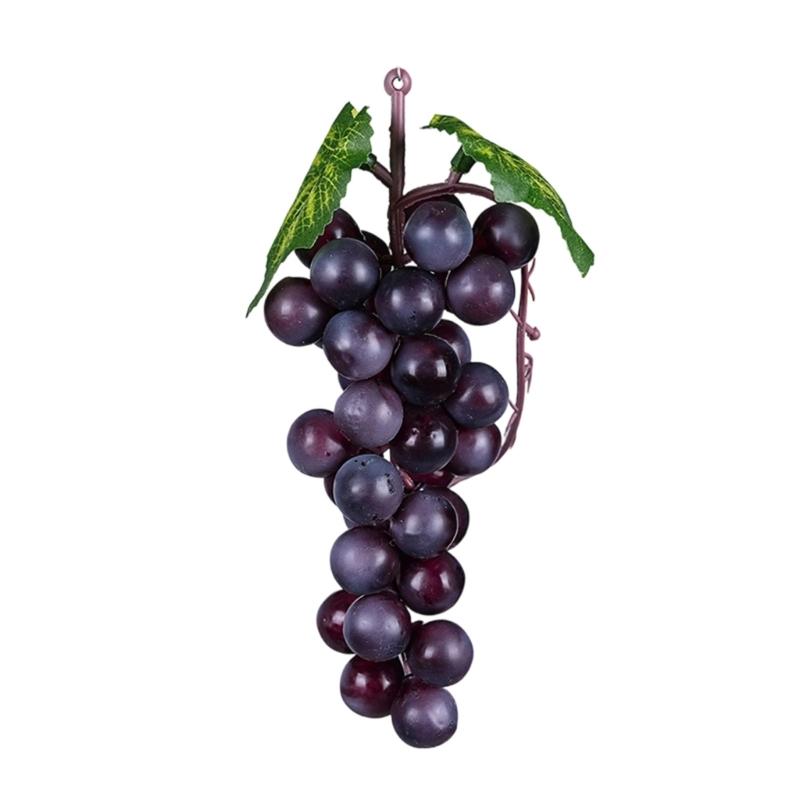 Set of 5 High Quality Artificial Grape Bunches Faux Fruit Decoration for Window Shop Display Event Styling
