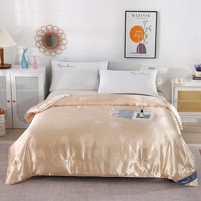 Golden Satin Jacquard Summer Air-Conditioning Fiber Quilt