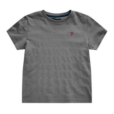 Farah Childrens/Kids Silverstone Textured Stripe T-Shirt