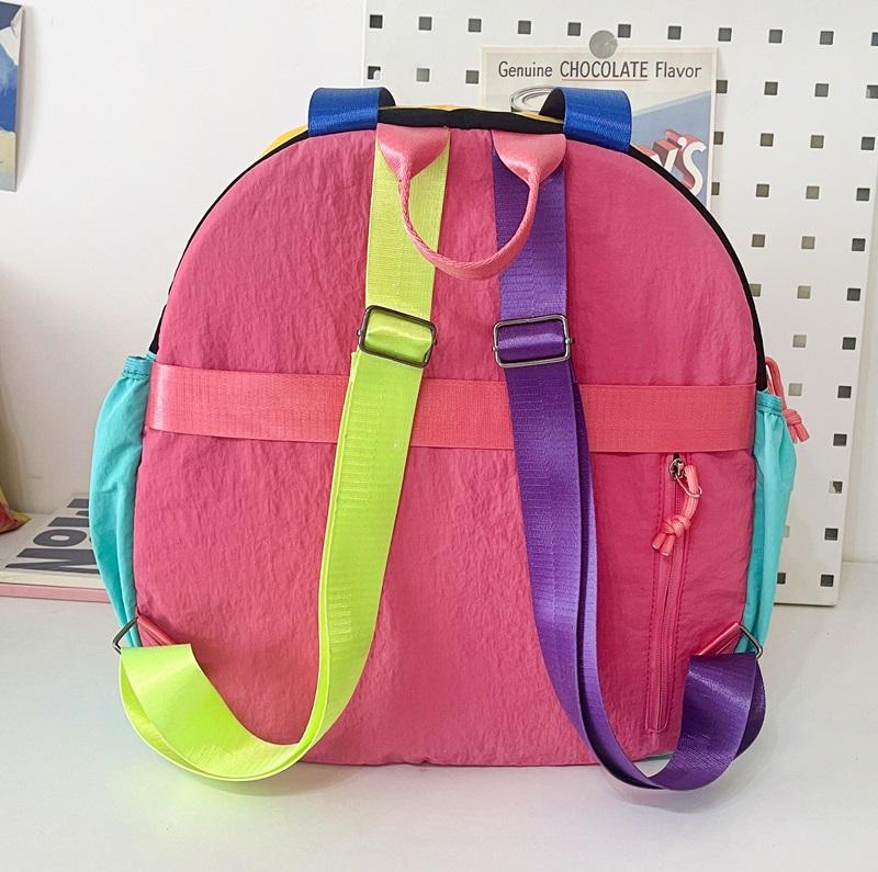 Color Block Rucksack Große Kapazität Umhängetasche