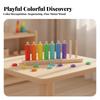 Wooden Rainbow Circle Stacker Numbers Developmental Open-Ended