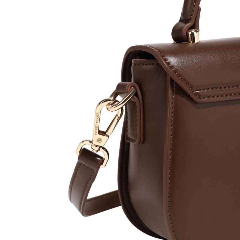 New Disney Mickey Series PU Handbag, Shoulder Bag, Crossbody Bag Regular Women's Brown BMK-71870K