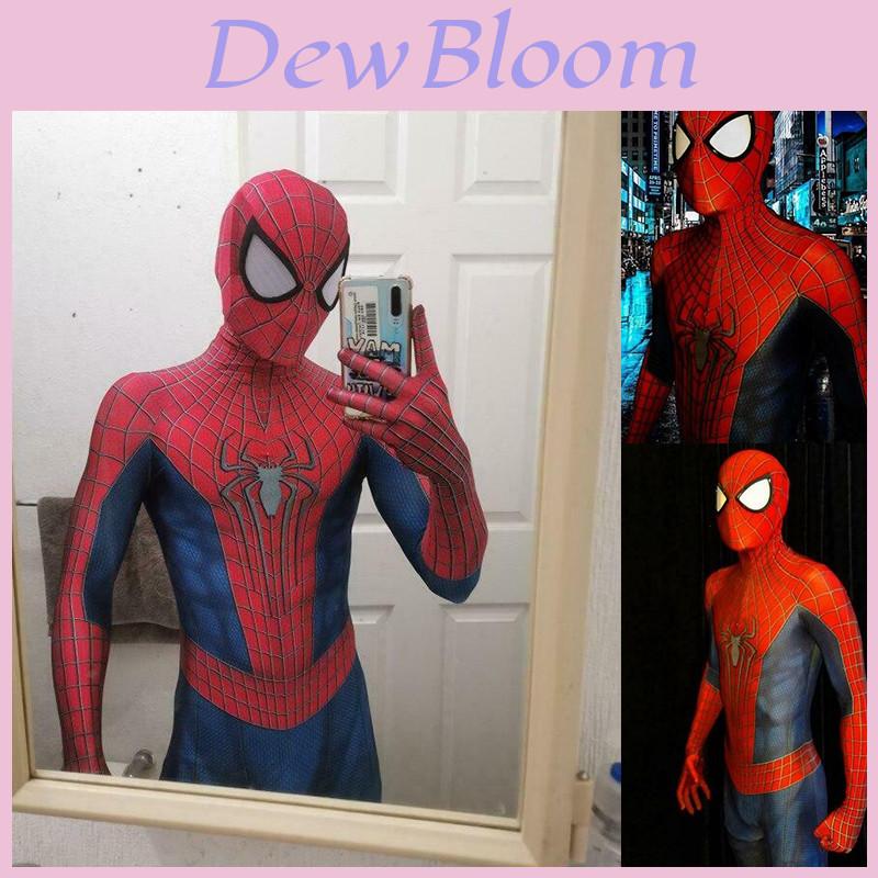 Úžasný kostým Spider-Man na Cosplay pro Halloween Dokonalé stehy Vynikající zpracování