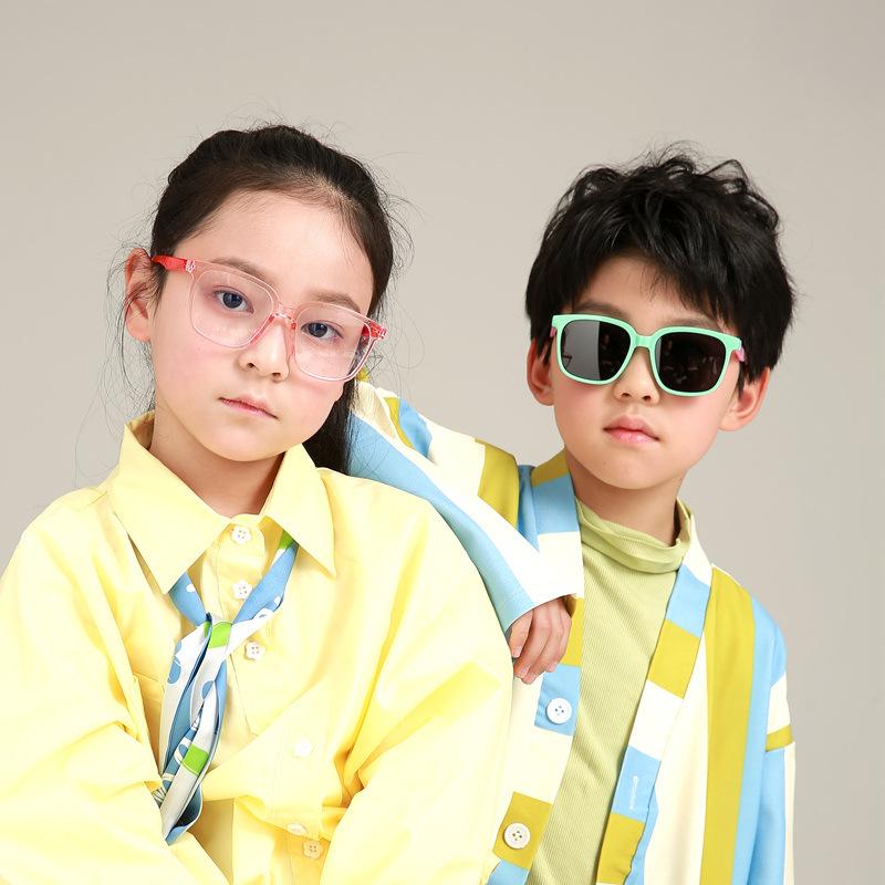 Polarized Children'S Sunglasses, Silicone Polarized Anti-Uv400 Sunglasses, Anti-Blue Flat Glasses, Men'S And Women'S Fashion Trends