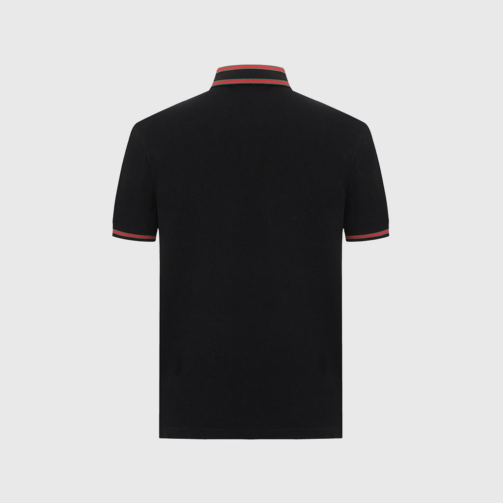 Classic Striped Men's Short-Sleeved Polo Shirt