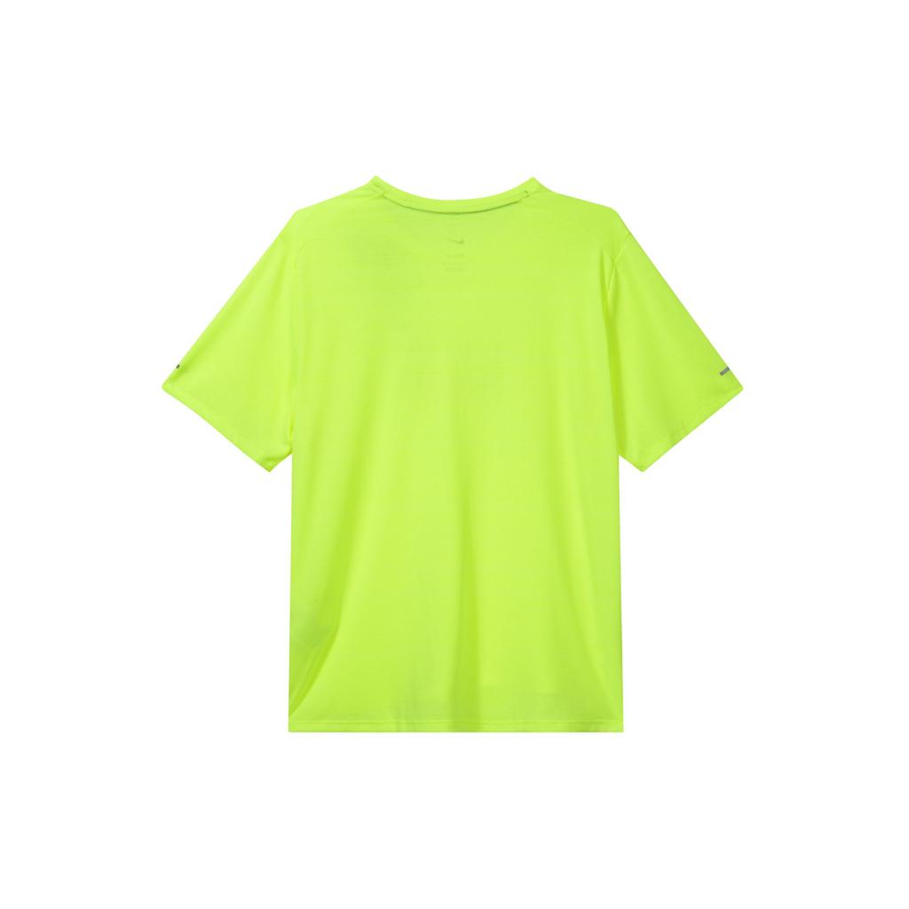 Nike Logo Print Night Running Sport Crew Neck Short Sleeve T-Shirt Men Tops Fluorescent-Green CU5993-702