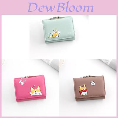 Cartoon Ladies Wallet Pu Cardholder Short Style With Print For Daily Use