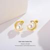 Ins Style Freshwater Pearl Star & Moon Sterling Silver Earrings for Women