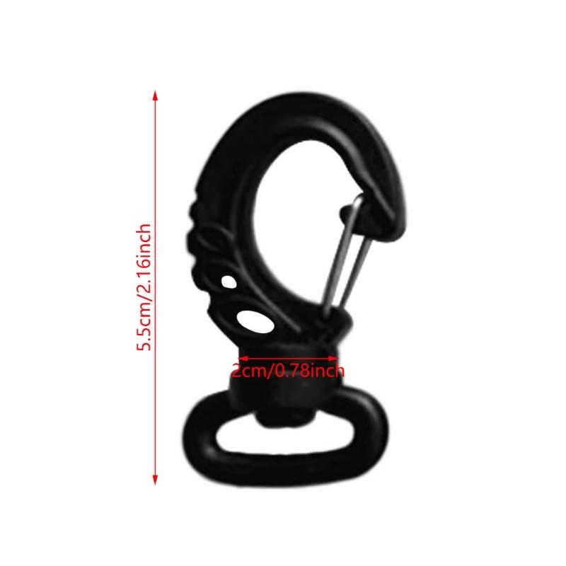 10Pcs Scubas Diving Clip Nylon Swivels Snap Hook Buckles Single Ended Clip Hook Keychains Backpacks Buckles Marine Hardware