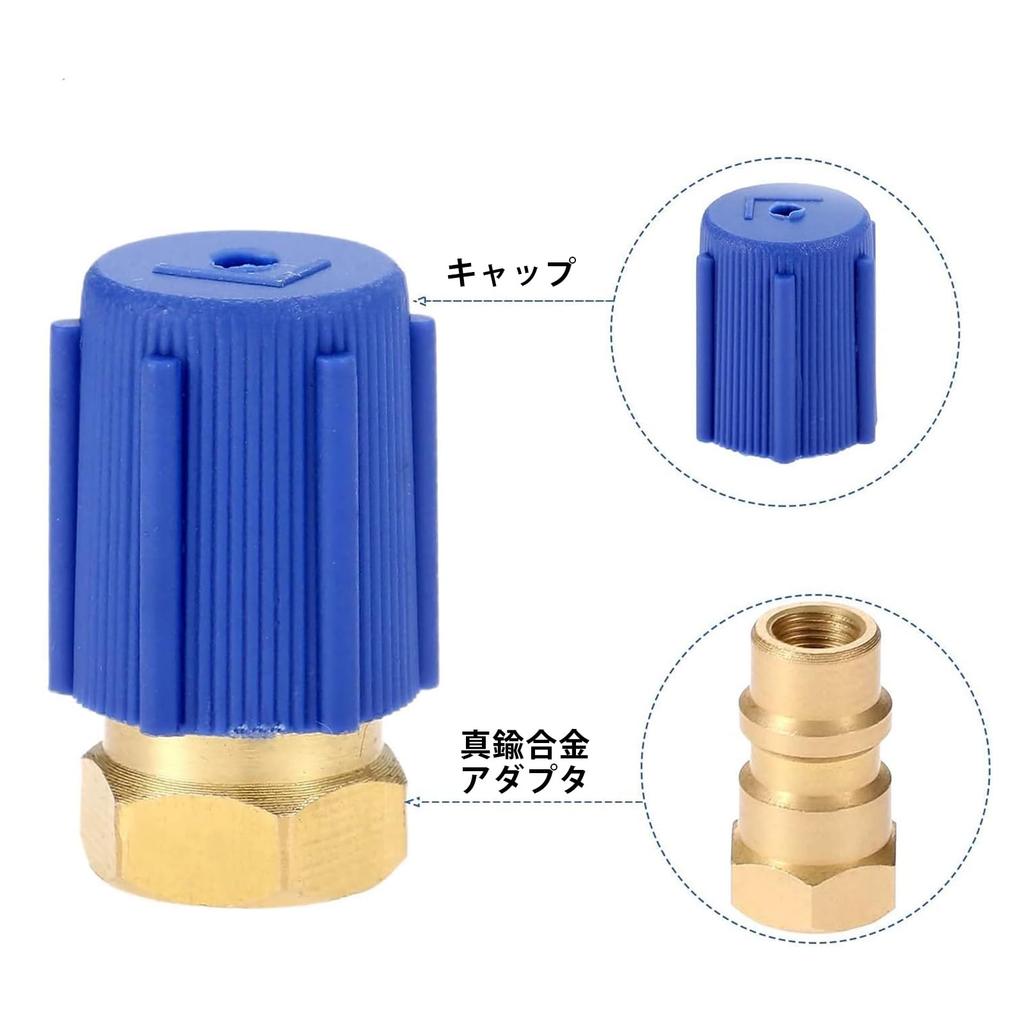 Bowarepro R134a Gas Charge Conversion Adapter A/C R12 R22 To R134A Universal Retrofit Valve