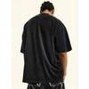 European Size Chaos Oversized Cotton Solid Drop Shoulder T Shirts for Men Vintage Streetwear Basic Tees Baggy Hip Hop Tops Acid Wash Tshirt