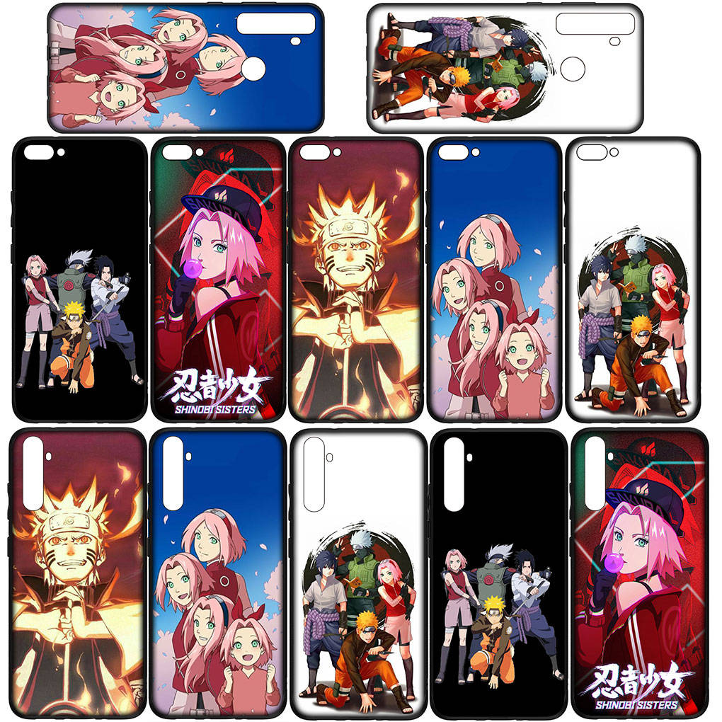 Cover for iPhone 16 15 Xiaomi Redmi Note 14 13 12 11 Pro Max X 8 16e Samsung Galaxy S25 S24 S23 Moto OPPO Huawei Anime Haruno Sakura Naruto Phone Case