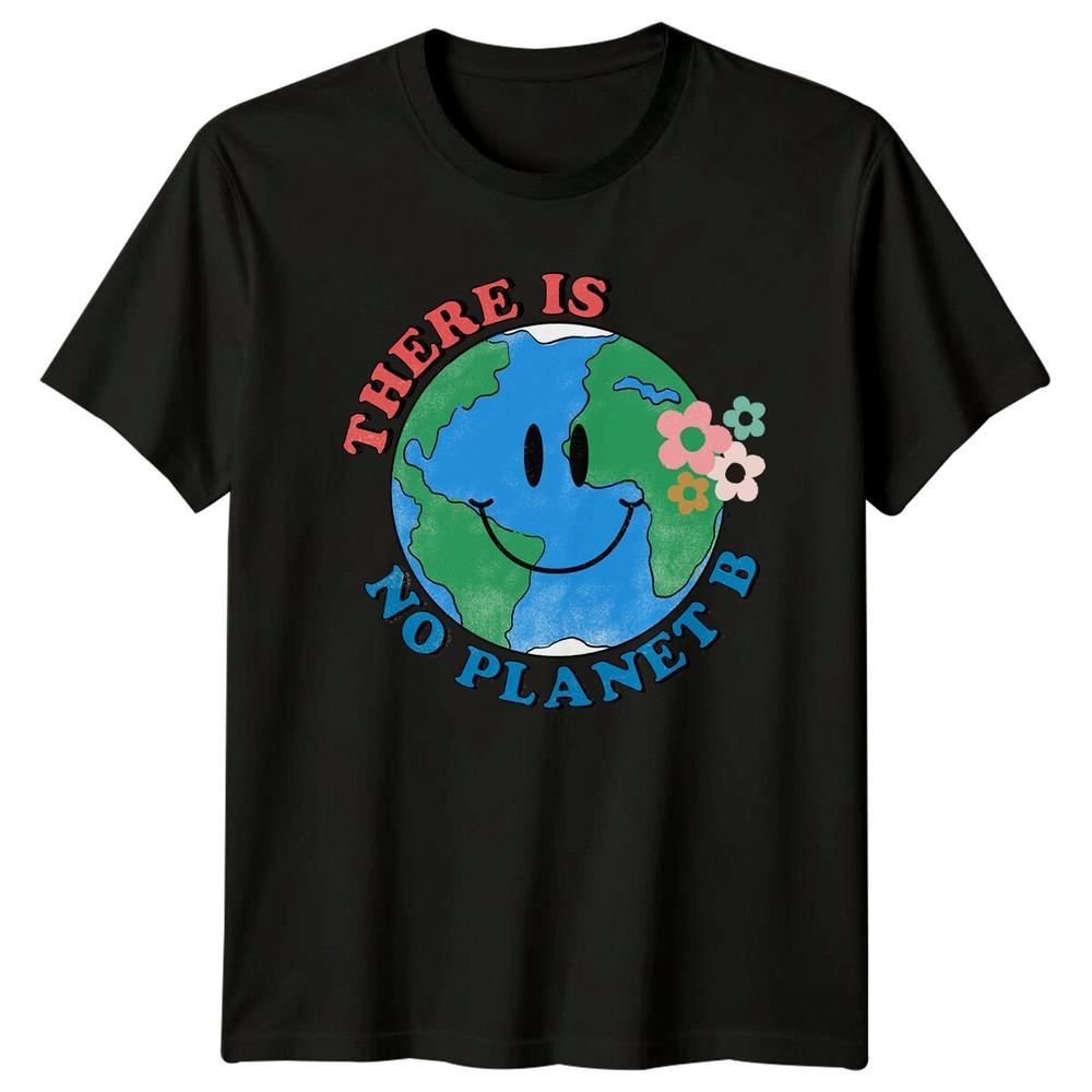There Is No Planet B Earth Day Groovy Graphic TShirt