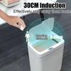 15L Smart Trash Can Automatic Touchless Smart Sensor Sensing Trash Can Waterproof Bathroom Kitchen Bedroom Trash Can