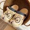 Women Indoor Bathroom Slippers Cute Cartoon Bear Men Summer Flip-flops Soft EVA Anti-slip Couples Home Thick Soled Beach Slides