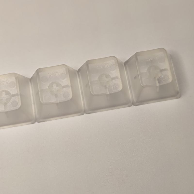 CherryProfile Blank Keycaps ABS Frosted Transparent Translucent R4 Keycap for Mechanical Keyboard Switches 5/10PCS