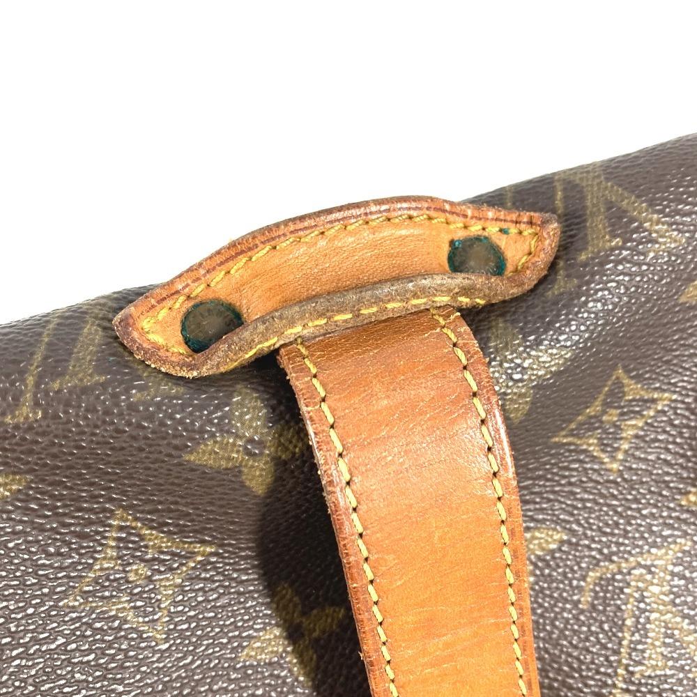 Louis Vuitton M42254 Monogram Saumur 35 Crossbody Flap Bag Shoulder Bag Brown