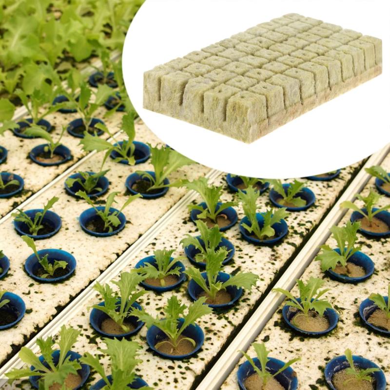 Seedling Grow Plug Sponge Block Starter Rock Wool Planting Grow Cubes Hydroponics Cuttings Garden Plant Propagation Grow Supply