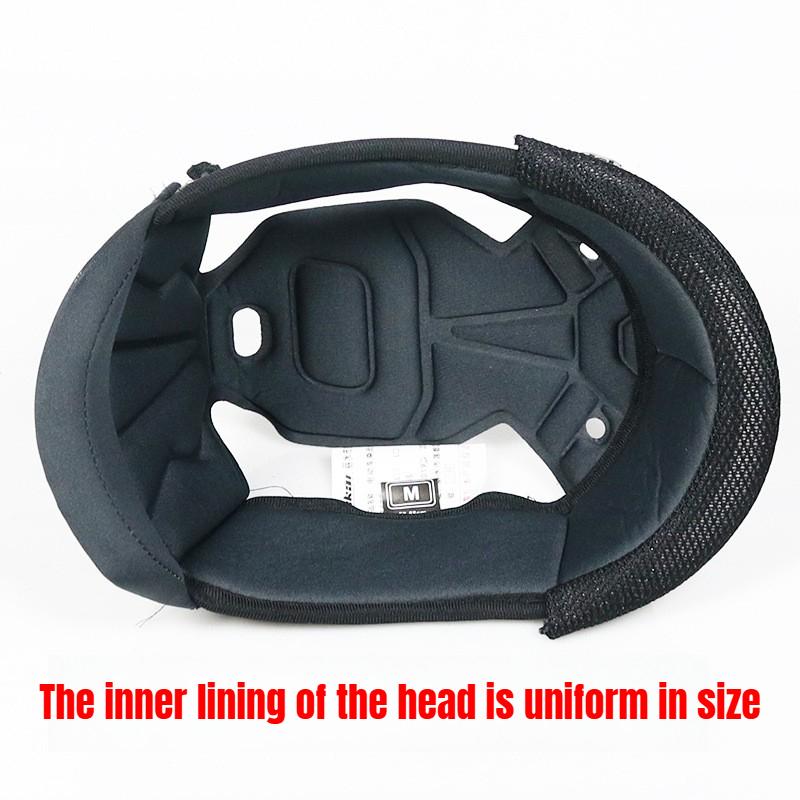 Univerzální polstrování uší pro motocyklové helmy pro JIEKAI 902/310 ORZ 991/966 AIS 611/805 Vnitřní polstrování hlavy S-XXXL Pohodlné přizpůsobení